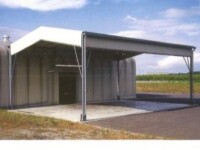 倉庫入口雨除けシート | 落合テント株式会社